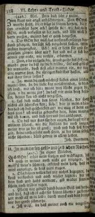 II. In mancherley geist- und leiblichen Nöthen.