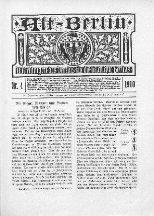 Die Siegel, Wappen und Farben von Berlin