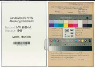 Entnazifizierung Heinrich Marré , geb. 06.06.1890 (Studienrat)