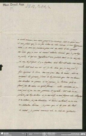 Eigenh. Brief von Amable-Guillaume-Prosper Brugière de Barante an August Wilhelm von Schlegel, Napoléon, 18.05.1811