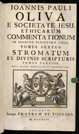 1r-422, Ethicarum Commentationum. Tomus Sextus