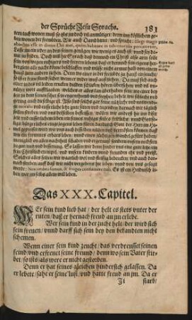 Das XXX. Capitel.