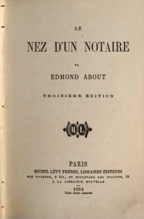 Le nez d'un notaire