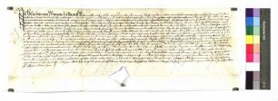 Kaspar von Wernau zu Bach belehnt den Jörg Dimelin zu Grimmelfingen mit leibfälligen Gütern.