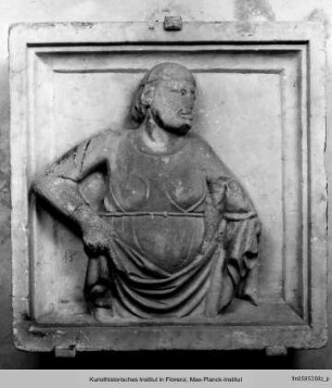 Reliefplatten mit Propheten- und Heiligendarstellungen : Weibliche Figur