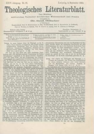 426-427 [Rezension] Braig, Karl, Das Wesen des Christentums