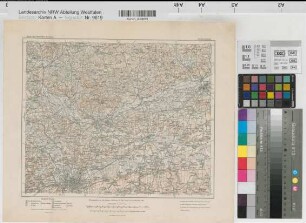 Deutsches Reich Karte des Deutschen Reiches Nr. 355 Dortmund 1901 1 : 100 000 28 x 34 Kartographische Abteilung der Preußischen Landesaufnahme Benkhausen
