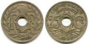 Frankreich, 25 Centimes