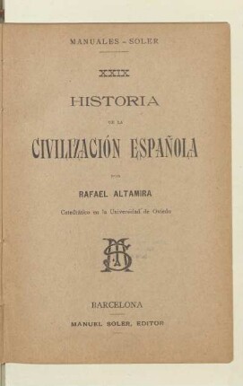 Historia de la civilización española