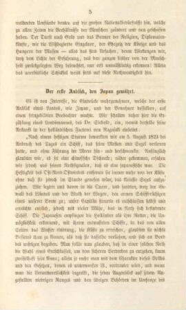 Der erste Anblick, den Japan gewährt