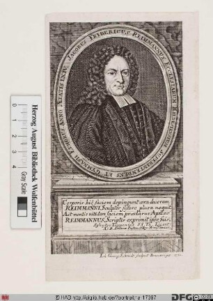 Bildnis Jacob Friedrich Reimmann