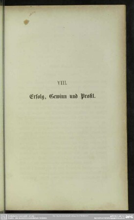 VIII. Erfolg, Gewinn und Profit