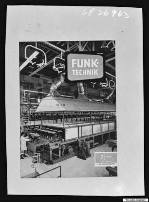 Titelbild Funktechnik 7/68 "SEL-Farbbildröhre", Foto1968