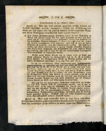104-116, Des Herren Kammerrichters Excellenz...