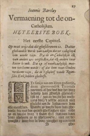 Het Eerste Boek. Het eerste capittel [- Het XIII. Capittel]