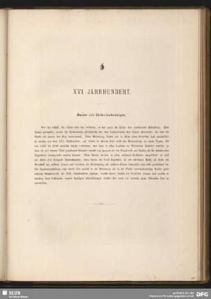 XVI. Jahrhundert
