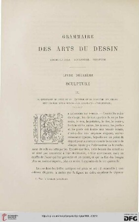 17: Grammaire des arts du dessin, 2, Sculpture, 9 : architecture, sculpture, peinture