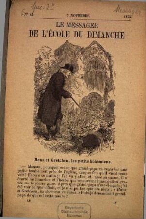 Le messager de l'ecole du dimanche. 1875, Nr. 42
