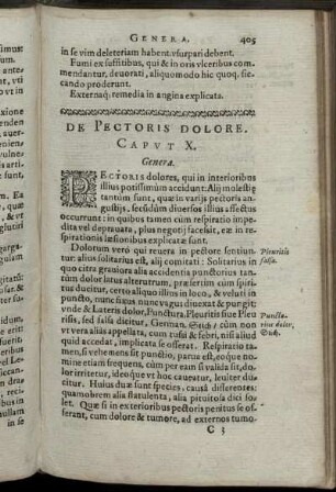 Caput X. De Pectoris Dolore