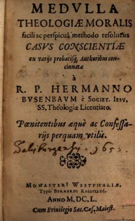 Medulla theologiae moralis