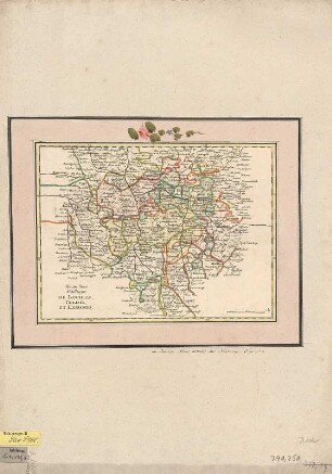 Karte der Ämter Rochlitz, Colditz und Leissnig, ca. 1:260 000, Kupferstich, 1759
