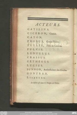Acteurs.