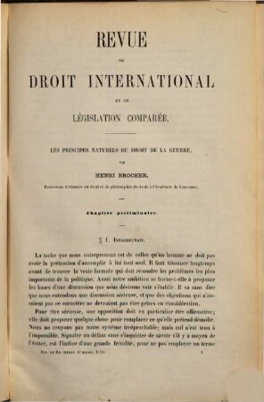 Revue de droit international et de législation comparée. 4, 4. 1872