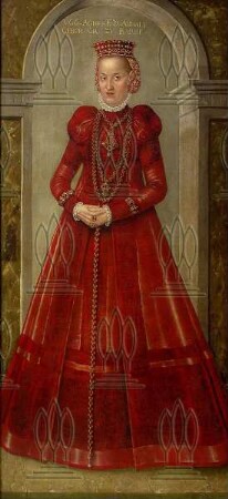 Bildnis der Fürstin Agnes von Anhalt, geb. v. Barby