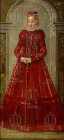 Bildnis der Fürstin Agnes von Anhalt, geb. v. Barby
