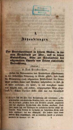 Zeitschrift für Theologie. 14. 1845