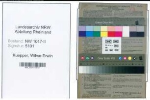 Entnazifizierung Witwe Erwin Kuepper , geb. 22.08.1912 (Geschaeftsfrau)