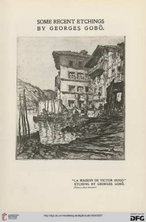 87: Some recent etchings by Georges Gobô