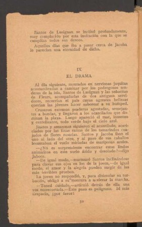 IX - El drama