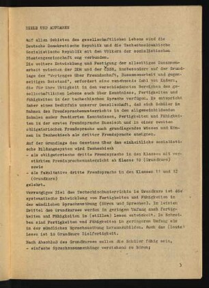 Ziele und Aufgaben