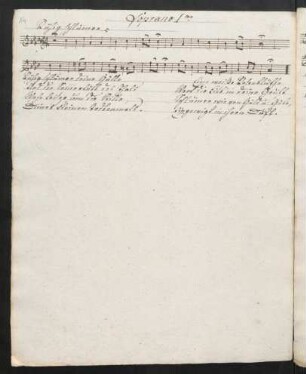 Soprano I, Ruhig schlumm're