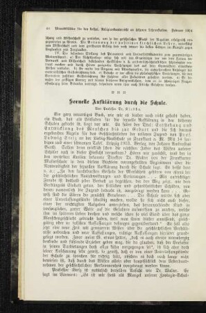 Sexuelle Aufklärung durch die Schule