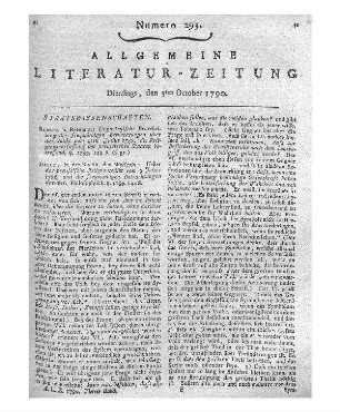 Spranger, C. G.: Betrachtungen über die Laster. Nebst einer Vorrede von Hn. D. Rosenmüller. Leipzig: Walther 1789