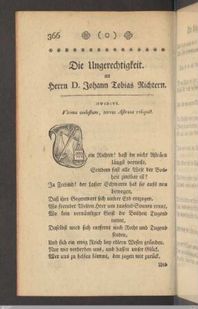 3. Die Ungerechtigkeit.