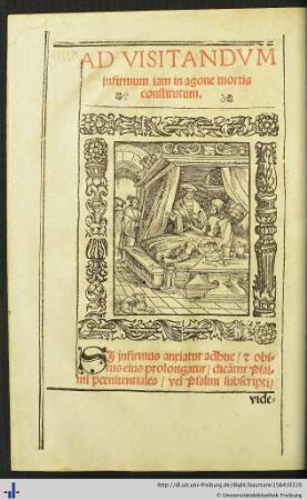 Ad visitandum infirmum iam in agone mortis constitutum