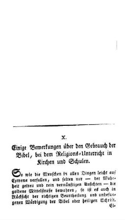 Einige Bemerkungen über den Gebrauch der Bibel, bei dem Religions-Unterricht in Kirchen und Schulen