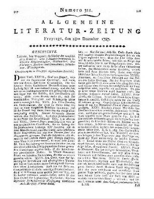 Dickinson, C.: Untersuchung der Natur und Ursachen des Fiebers. Nebst Beobachtungen über das Daseyn der Fäulniss im lebenden Körper und die Heilart des Fiebers. Aus dem Engl. übers. von J. C. Fahner. Göttingen: Vandenhoek 1787