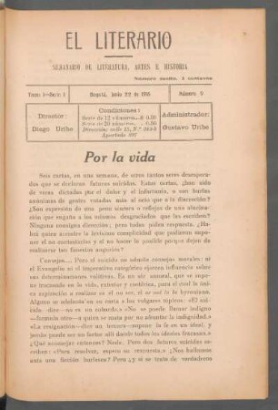 1916,1, 9: serie 1, tomo 1, número 9 (junio 22 de 1916)