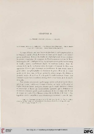 Chapitre II: La période anglaise