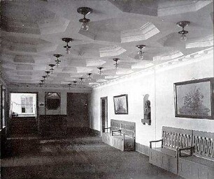 Fischer, Theodor; Kiel; Studentenheim Seeburg - Wandelhalle (Innenansicht)