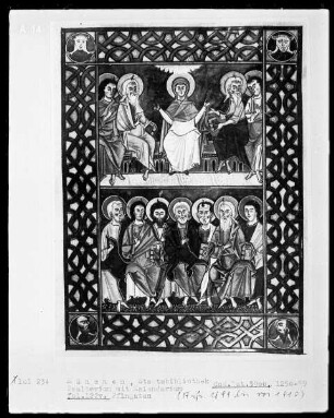 Psalterium mit Kalendarium — Pfingsten, Folio 122verso