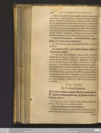 Cap. XXIII. De Terminis Externis.