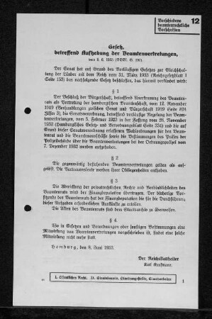 12 Verschiedene beamtenrechtliche Vorschriften