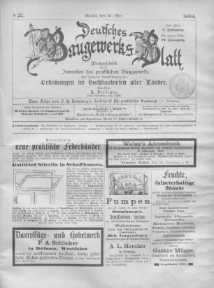 44. Jahrgang. No. 22.