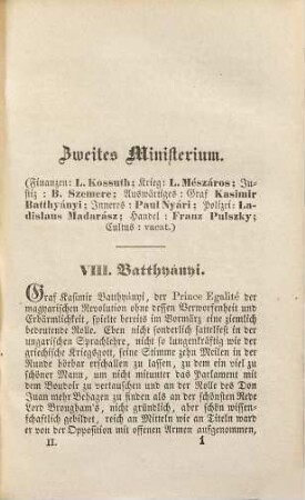 Kossuth und seine Bannerschaft : Silhouetten aus dem Nachmärz in Ungarn, 2