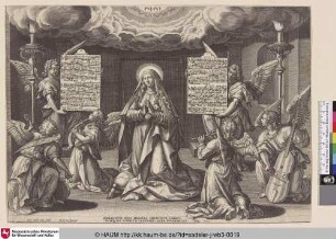 [The Virgin; Die Jungfrau; Maria von musizierenden Engeln umgeben]